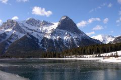 01 Mount Lawrence Grassi, Miners Peak, Ha Ling Peak From Canmore Dam Rundle Forbay in Winter.jpg